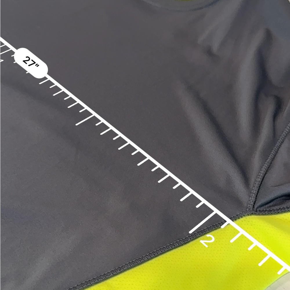 CoolForce Dri-Power 360 Shirt 2XL – Gray & Neon Yellow Activewear Mens - Picture 11 of 16